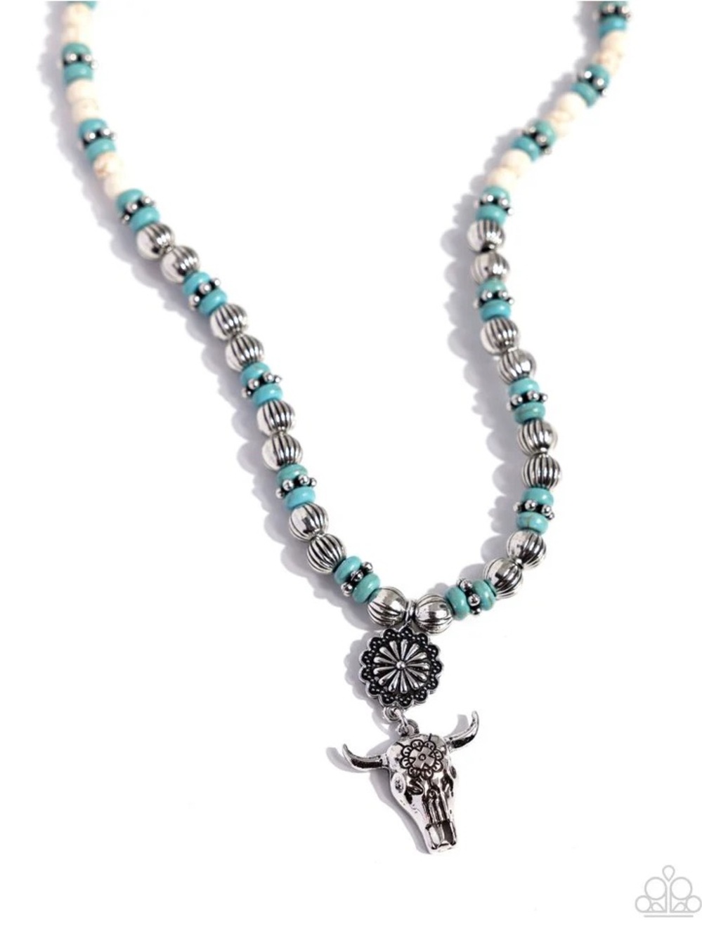 Longhorn Longevity White Necklace